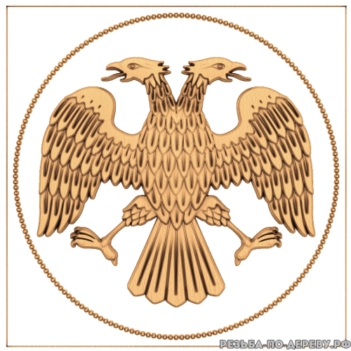 Герб Российской Империи #3 из дерева